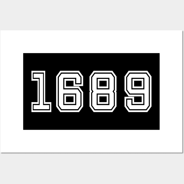 1689 Varsity Wall Art by Reformed Tees